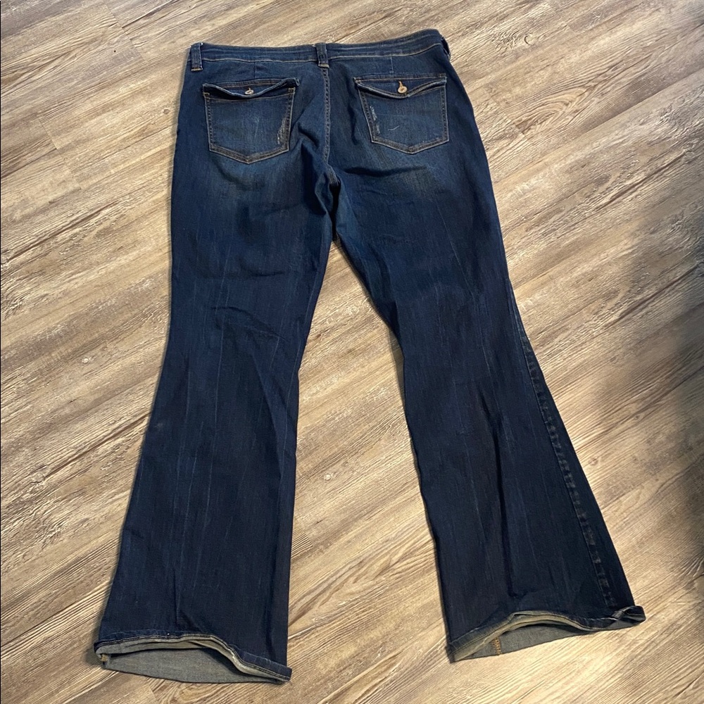EUC KANCAN x MAURICES Stretch Denim Flares 32 - Picture 9 of 10